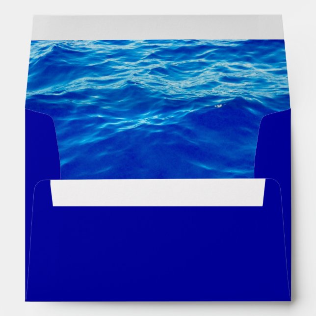 Enveloppes Eau bleue profonde (Dos (Bas))