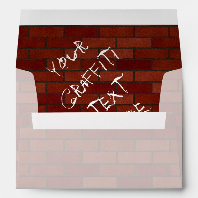 Enveloppes Écrits sur le mur en brique (Dos (Bas))