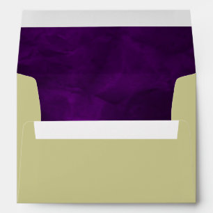 Enveloppes Élégant Mariage d'or violet