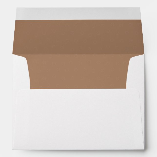 Enveloppes Élégant Mocha Brown Linke (Dos (Bas))