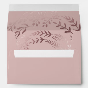 Enveloppes Elégant Rose Gold et rose Linke Mariage