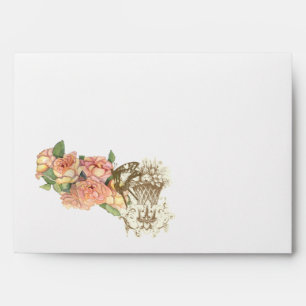 Enveloppes élégantes de mariage de roses de n de