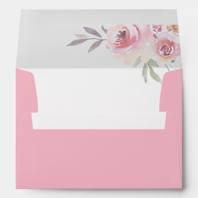 Enveloppes élégantes en aquarelle peinte (Dos (Bas))