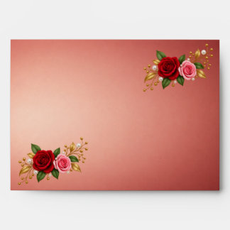 Enveloppes Elégantes Rose & Or pour Mariage Envelo