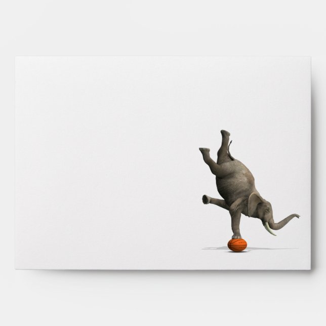 Enveloppes Eléphant artistique (Devant)