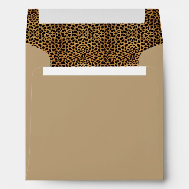 Enveloppes Empreinte de léopard (Dos (Bas))