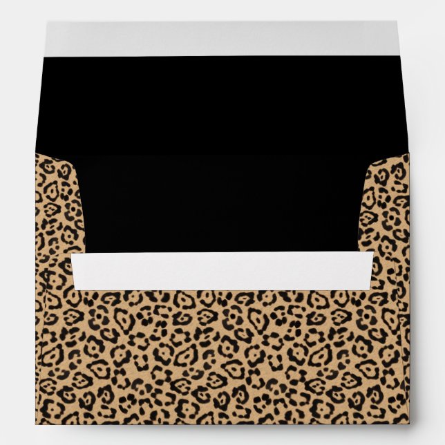 Enveloppes Empreinte de léopard chic (Dos (Bas))