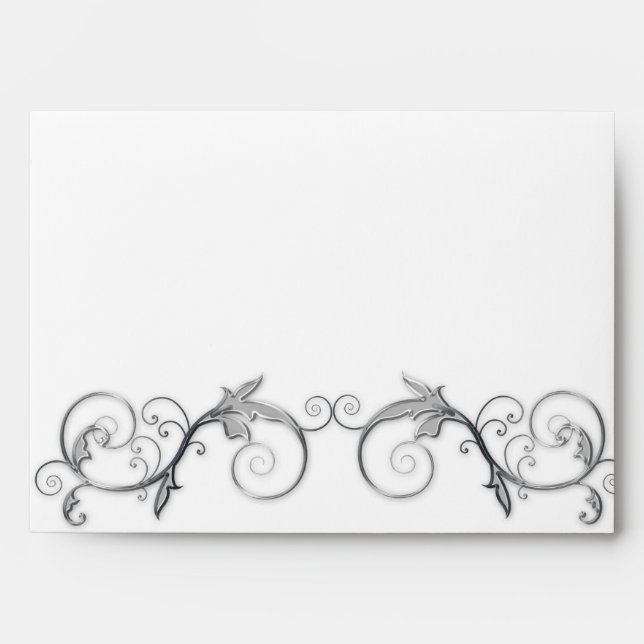 ENVELOPPES EMVELOPE - COLLECTE DE MARIAGES PEWTER/SWIRL (Devant)