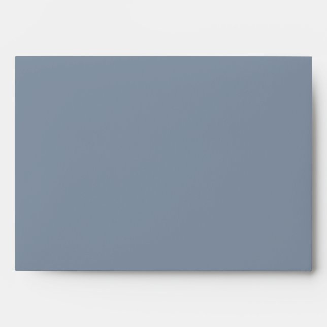 Enveloppes en ardoise coloniale bleu et lin noir (Devant)