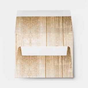 Enveloppes en bois rustique pour mariage campagnar
