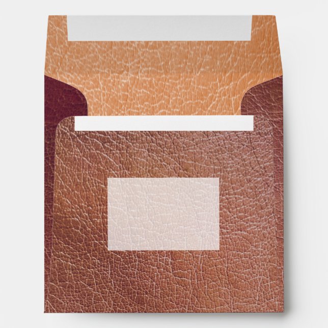Enveloppes en cuir de luxe imprimées sur mesure (Dos (Bas))