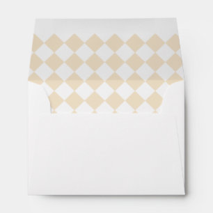 Enveloppes en diamant de couleur Kraft