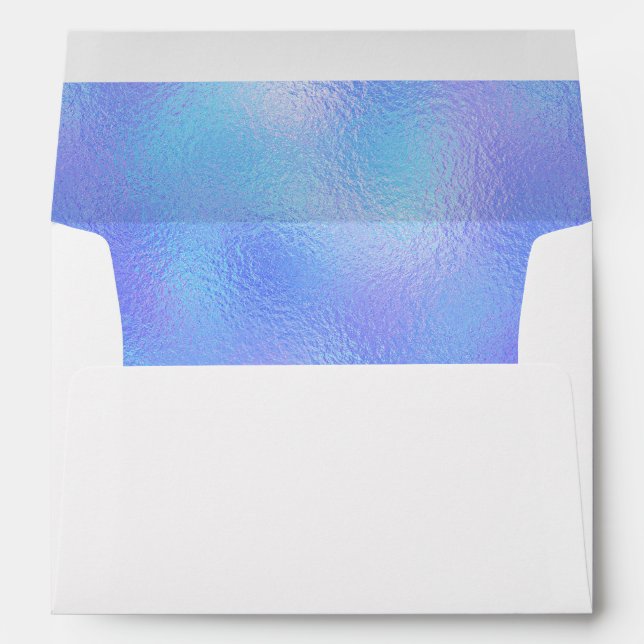 Enveloppes en feuille iridescente fausse à l'intér (Dos (Bas))