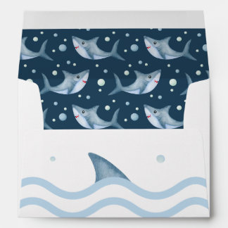 Enveloppes en fin de requin de Baby shower lunaire