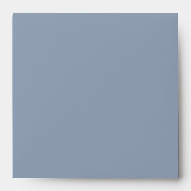 Enveloppes en lin bleu ardoise (Devant)