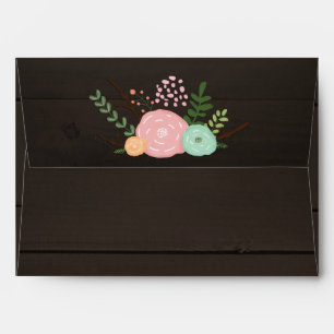 Enveloppes Envelopes Bois Sombre & Fleurs Rustiques & Lumière