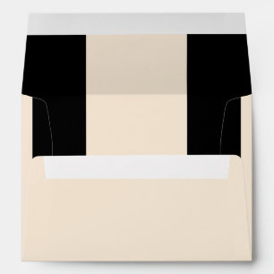 Enveloppes Envelopes de mariage chic noir et crème pour invit