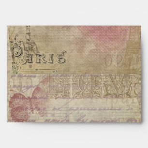 Enveloppes Envelopes de mariage chic vintage Paris
