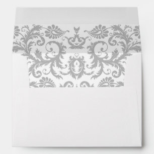 Enveloppes Envelopes de mariage en damas gris