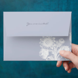 Enveloppes Envelopes de mariage Fleurs de lavande Glaçon Vint