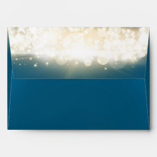 Enveloppes Envelopes Invitations Éclat Bleu Lumières Sky Blas