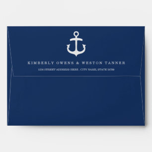 Enveloppes Enveloppe/marine avec adresse préimprimée