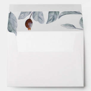 Enveloppes Épouser de Bohème floral pourpre d'aquarelles de