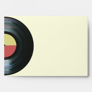 Enveloppes Étiquette du Black Vinyl Music Record
