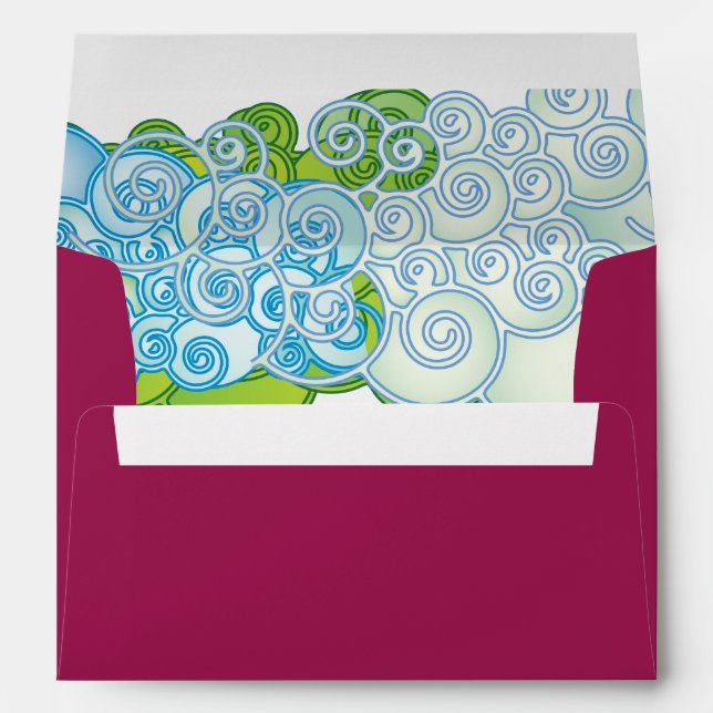 Enveloppes ETOILE DE BLUEBIRD DE L'Enveloppe Bat mitzvah DAVI (Dos (Bas))