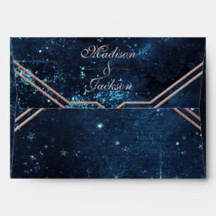 Enveloppes Étoile de nuit Sky Celestiy Galaxy Mariage Monogra