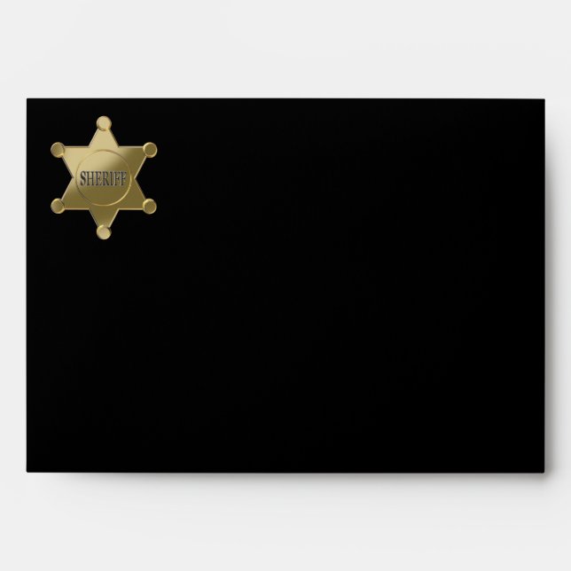 Enveloppes Étoile d'or du shérif (Devant)