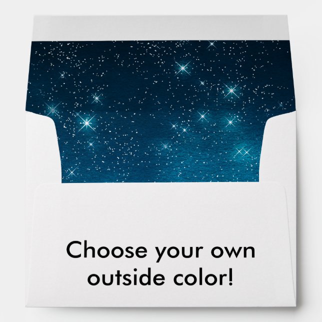 Enveloppes Étoile Lumière Nuit étoilée N'importe quelle coule (Dos (Bas))