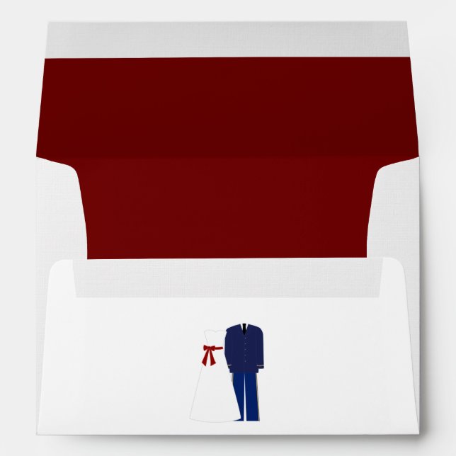 Enveloppes faire-part de mariage (Dos (Bas))