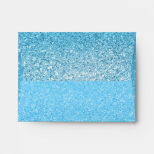 Enveloppes Fairy Tale Blue Parties scintillant Sweet 16 Party