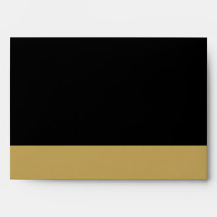 Enveloppes Faux Black & Gold