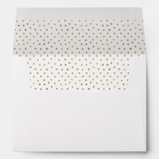 Enveloppes Faux Foil en métal Joy Script Liner de Noël (Dos (Bas))