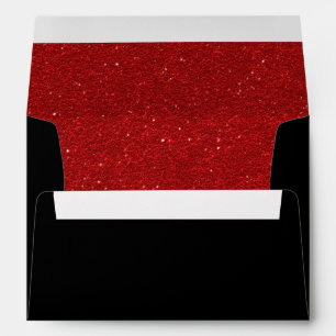 Enveloppes Faux Luxury Gold Black mariage