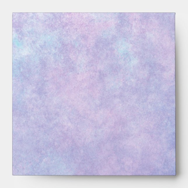 Enveloppes Fée bleue sur Mariage d'aquarelle violet (Devant)