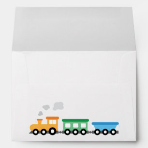 Enveloppes Fête d'anniversaire du train