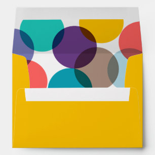 Enveloppes Fête du Nouvel An Couleurs Amusantes Confettis Poi