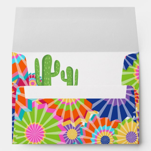 Enveloppes Fêtons l'Enveloppe mexicaine Fête Florale Douche (Dos (Bas))
