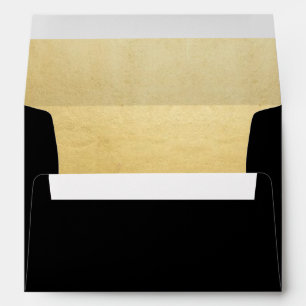 Enveloppes Feuille d'or élégante faite sur commande épousant