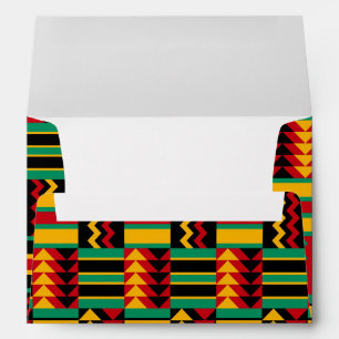 Enveloppes Fierté africaine de panier à tisser rouge jaune