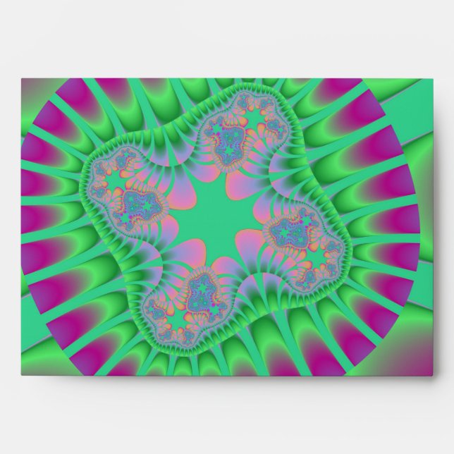 Enveloppes Fleur verte de Clover (Devant)