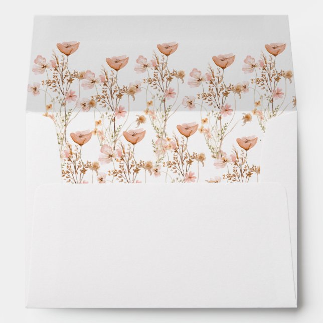 Enveloppes fleurs sauvages (Dos (Bas))
