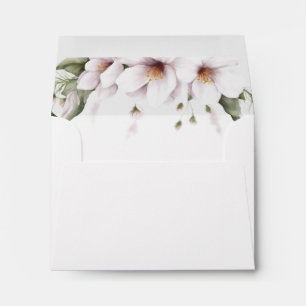 Enveloppes florales blanches
