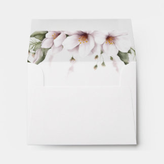 Enveloppes florales blanches