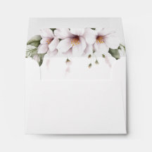 Enveloppes florales blanches