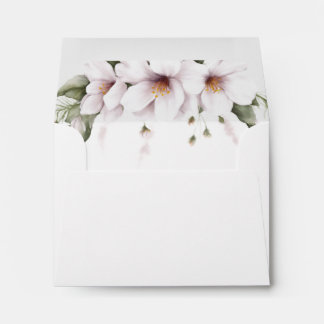 Enveloppes florales blanches