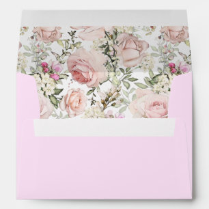 Enveloppes florales d'aquarelle de ressort